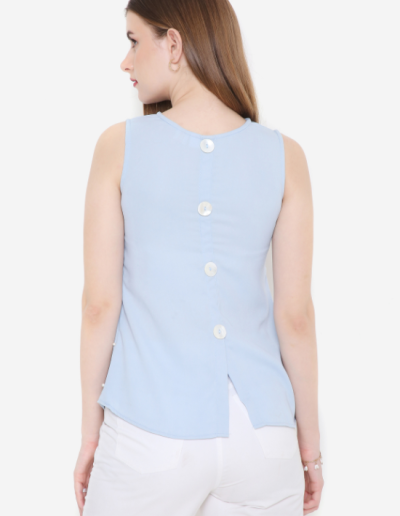 PEARL EMBELLISHED SLEEVELESS TOP